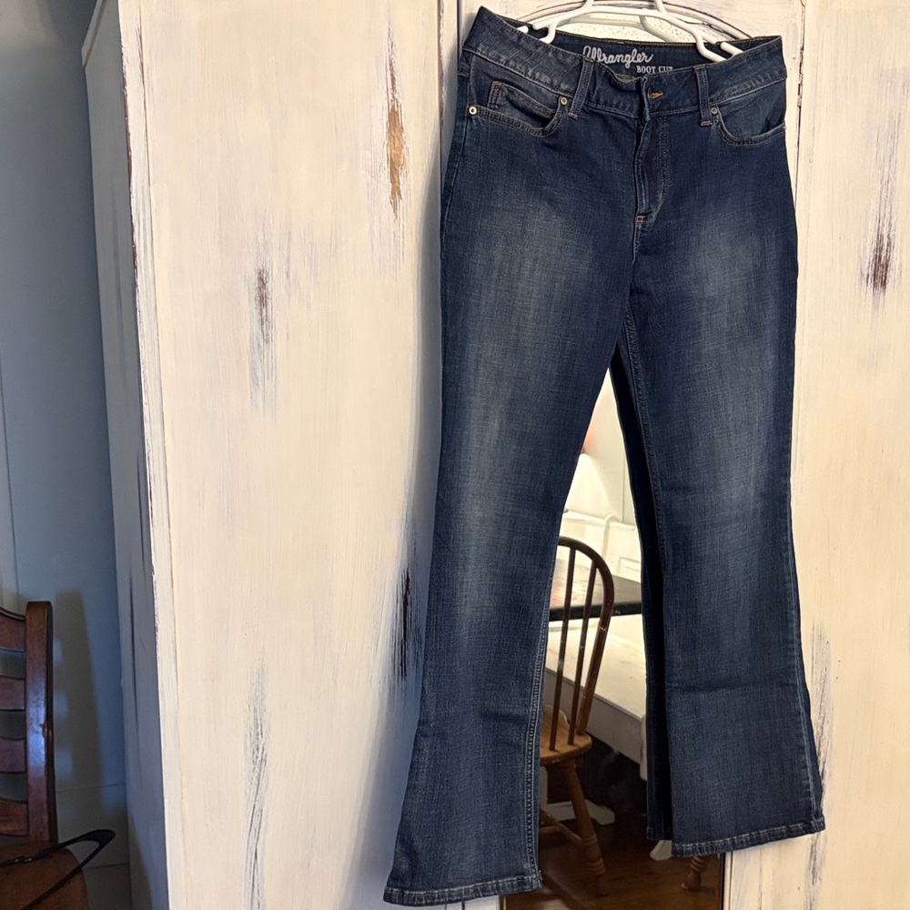 Wrangler Women's Dark Blue Flare Jeans